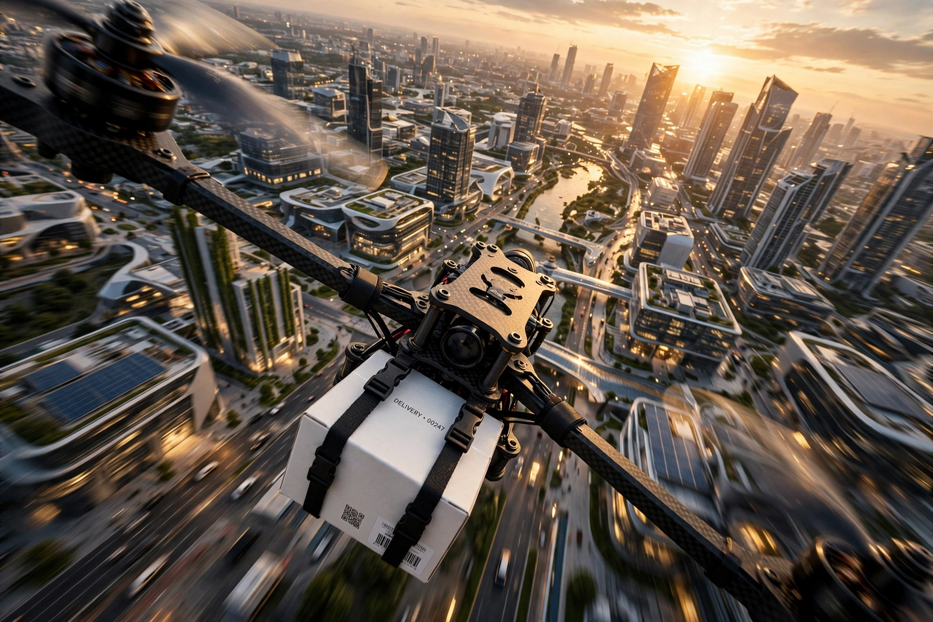 Autonomous Drone Delivery Over Smart City