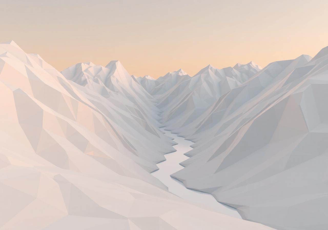 Low-Poly Dusk Valley