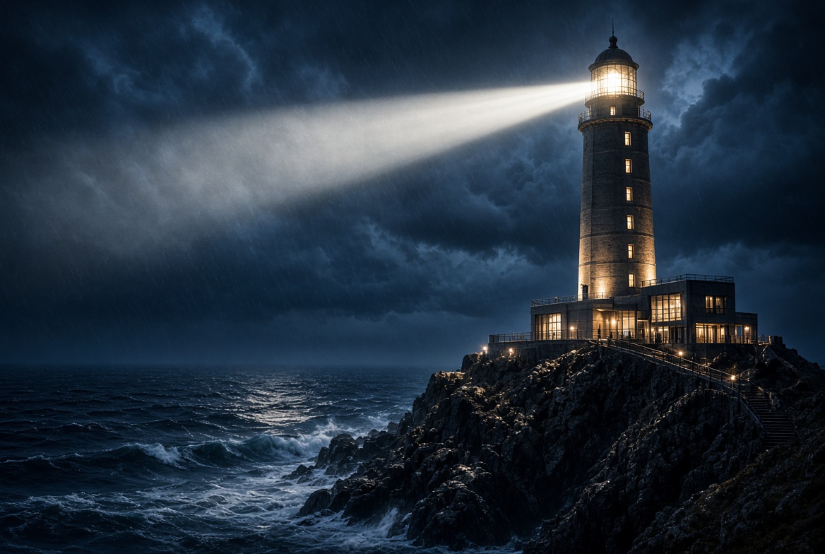 Leuchtturm bei Nacht (Lighthouse at Night)