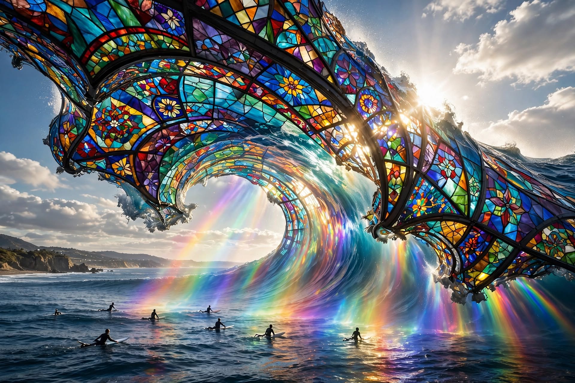 Stained Glass Tsunami